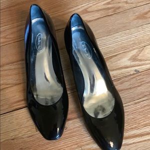 Black Patent Round Toe Wedge Shoe -KB3